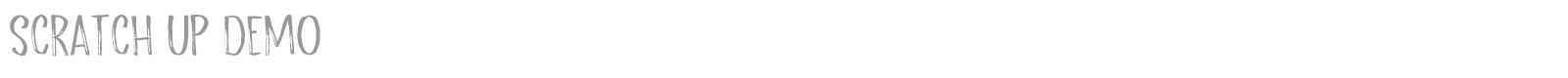 Scratch Up font preview